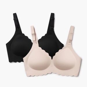 Momcozy Black and Tan Nursing Bra